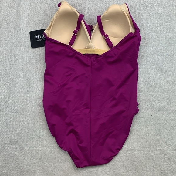 Miraclesuit Rock Solid Wrapsody One-Piece Women's Swimsuits Size 8 - Picture 3 of 10